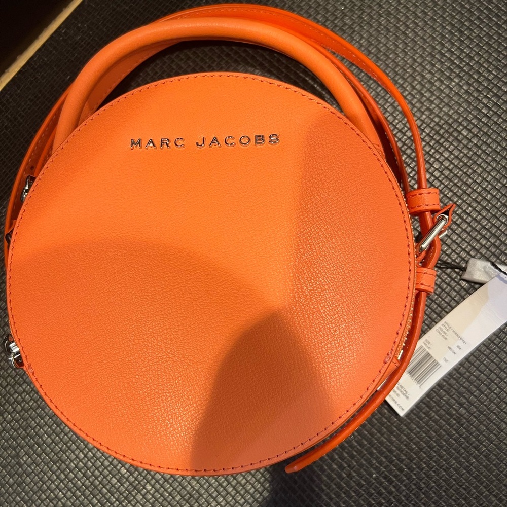 Marc Jacobs Vibrant Orange Circle Crossbody Bag